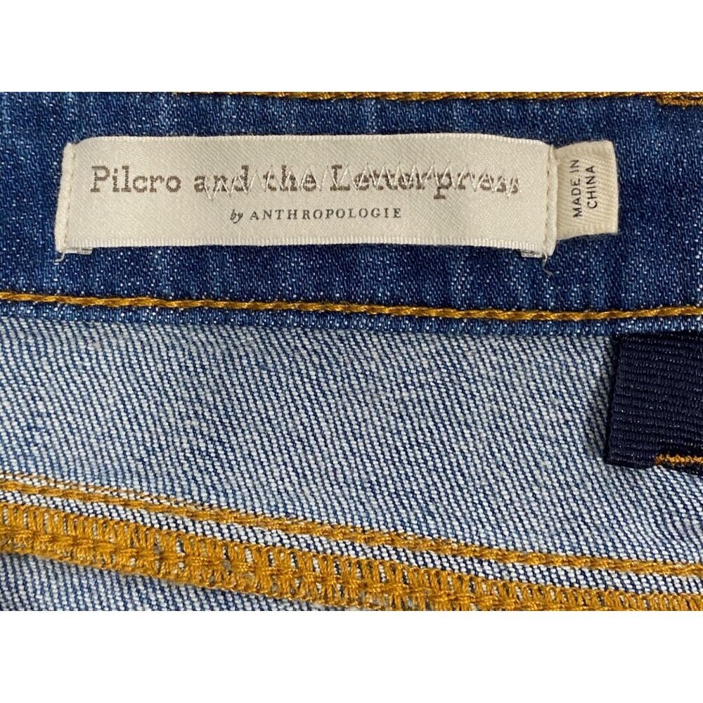 ANTHROPOLOGIE Pilcro Ultra High-rise Wide-leg Jeans women’s 27 retro inspired - Picture 4 of 13